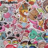 👉 Skateboard kinderen CA689 41 Pcs/set Animal Zoo World Cute Waterproof Stickers Kids Toys for DIY Luggage Laptop Car Decor