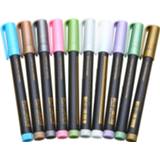 👉 Paintmarker 1PC Waterproof Marker Pen Metallic Paint Pens Sheen Glitter Calligraphy Arts DIY Painting Writing Supplies