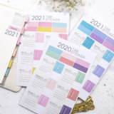 👉 Agenda 2Sheets 2021 Calendar Notebook Index Stickers Functional Planner Monthly Schedule Bookmark Stationery