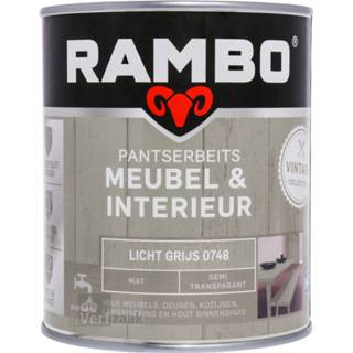 Rambo Pantserbeits Meubel & Interieur Mat 750 ml - Licht Grijs