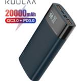 👉 Powerbank KUULAA 20000mAh QC PD 3.0 PoverBank Fast Charging Power Bank 20000 mAh USB External Battery Charger For Xiaomi Mi