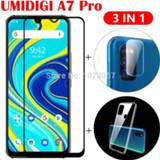👉 Screenprotector 3-in-1 Case + Camera Tempered Glass On UMIDIGI A7 A9 Pro For Pro3D