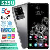 👉 Smartphone Newest S25U 5G LET 8GB+256GB Memory Smartphones Intelligent Awaken Face Unlock 6.3