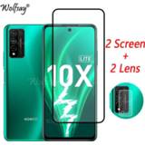 👉 Screenprotector Full Cover Tempered Glass For Honor 10X Lite Screen Protector Camera 6.67 inch