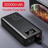 👉 Powerbank Power Bank 30000mah Display External Portable Charger Fast Charging PoverBank Double USB for All smartphones Huawei Samsung