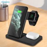 Dockstation XS 8 6 5 4 3 FDGAO 15W Qi Wireless Charger Stand in 1 Fast Charging Dock Station For iPhone 11 XR X Apple Watch SE AirPods Pro