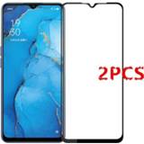 👉 Screenprotector 2Pcs For OPPO A91 Glass Tempered Film Glue Cover 9H HD Hard Screen Protector Protective