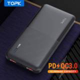 👉 Powerbank TOPK Power Bank 10000mAh Quick Charge 3.0+USB Type C PD Fast PoverBank External Battery Charger for Xiaomi Mi 9