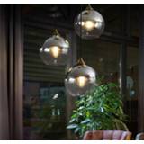 👉 Hanger grijs goud zilver Modern Nordic Led Pendant Lights Glass Ball Gold Silver Gray Amber Hanging Light Fixtures Decoration Lamp Dining Kitchen