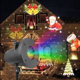 Projector Party Christmas Decoration Lights Outdoor LED Laser Snowflake 12 Film Cards Night Light