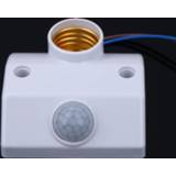 👉 Light Control Intelligent Delay Switch Base AC220 50/60HZ Infrared Motion Sensor Automatic Light Holder Switch With E27 Screws