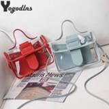 Schoudertas transparent jelly PVC vrouwen Women Shoulders Bag Fashion Lady Package Lock Crossbody Purse Summer Beach Mobile Phone Messenger