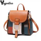 👉 Backpack PU leather vrouwen meisjes High Quality Women Bag for Girls Teenage Shoulder School Multi-use Daypack Knapsack Hand Crossbody