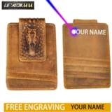 👉 Portemonnee leather Male Genuine Designer Fashion Travel Gift Slim Wallet Pocket Magnetic Money Clip Mini Card Case Purse For Men 1058-cl