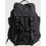 👉 Backpack zwart nylon large Black Waterproof Drawstring Shoulder Bag Men Travel Capacity Student School Bags MD0195
