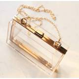 👉 Handtas transparent vrouwen New Acrylic Women Clutch Bag Chain Luxury Brand Messenger Evening Handbag Shoulder