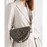 👉 Fashion Snake pattern women shoulder bags clothing half circle coverd pu leather Ladies Messenger Bags trendy Saddle Bag handbag