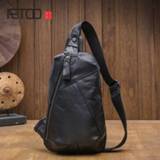 👉 Schoudertas AETOO Handmade men's chest bag, fashion trend youth shoulder sports messenger light bag