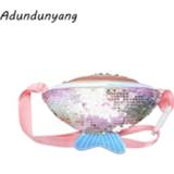 👉 Schoudertas kinderen meisjes Sequins Kids Waist Bag Multifunction Girl Fanny Pack shoulder Packs New Children Chest