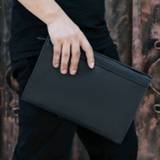 👉 Clutch leather Wmnuo 2020 Clutches Bag Men Plaid Envelope Hand Cow Real Wallet For Male Business Phone Ipad Pouch Hot
