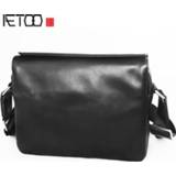 👉 Schoudertas leather large AETOO shoulder bag, simple fashion capacity messenger business casual men's bag