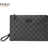 👉 Clutch large mannen VICUNA POLO Capacity Plaid Mens Wallet Travel Business Man Bag Classic Card Holder Handbag