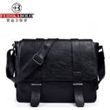 👉 Briefcase PU leather Simple Men Business Computer Bag Handbag Portable Zipper Shoulder Laptop Crossbody