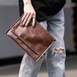 👉 Clutch PU leather DAEYOTEN New Design Men Clutches Handbags Vintage Envelope Bags Casual Key Phone Pocket Purse ZM0720