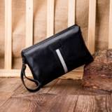 👉 Handtas PU leather Purses and handbags designer for Men high quality Striped Large-Capacity Mobile Phone Clutch Bag Waterproof fashion