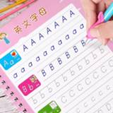 Reusable English Alphabet Copybook Drawing Toys Hand Writing Groove Auto Fades Educational Toys For Children Kid school supplies