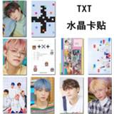 Poster blauw Kpop TXT Minisode1 Blue Hour Album Photocard Sticker SOOBIN TAEHYUN Photograph