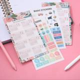 👉 Agenda 4 Sheets/Set 2021 Calendar Tab Stickers Functional Planner Monthly Schedule Mark Bookmark Stationery