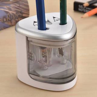 👉 Pencil Automatic sharpener Two-hole Electric Touch Switch stationery Home Office School Supplies