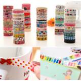 Masking tape 10pc Flower Forest Dream Starry Sky Colorful Gilding Washi DIY Scrapbooking Sticker Label School Office Supply