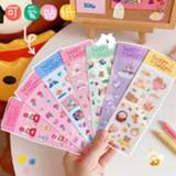 👉 Kladblok meisjes Korean Ins Cute Girl Sticker DIY Scrapbook Mobile Phone Case Student Diary Stationery Decoration