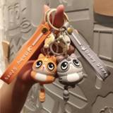 👉 Keychain meisjes Ins Cute Cat Kawaii Female Creative Car Key Pendant Couple Lovers Backpack Phone Lanyard Girl Gift Toy Doll Accessories