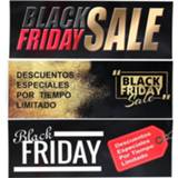 👉 Poster zwart Black Friday size 35x98 cm horizontal orientation. To signal the campaign both inside