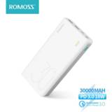 👉 ROMOSS Sense 8+ Power Bank 30000mAh QC PD 3.0 Fast Charging Powerbank 30000 mAh Portable External Battery Charger For Xiaomi Mi