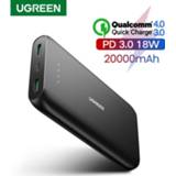 👉 Ugreen Power Bank 20000mAh Fast Phone Charger Quick Charge 4.0 QC3.0 Portable External Battery for iPhone 12 XiaoMi PD Powerbank