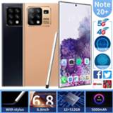 👉 Smartphone Note 20+ Universal 5G LET Cellphones 6.8 inch 8GB+512GB Android10 Smartphones HD Five Camera Dual SIM Mobile Phone with TouchPen