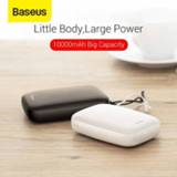 👉 Powerbank small Baseus Mini Power Bank 10000mAh External Battery Charger Dual USB Portable Fire for Phone