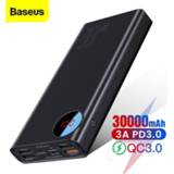 👉 Powerbank Baseus Quick Charge 3.0 30000mAh Power Bank Type C PD 30000 mAh Portable External Battery Charger For iPhone Xiaomi Mi