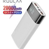 👉 Powerbank KUULAA 20000mAh Power Bank QC PD 3.0 PoverBank Fast Charging 20000 mAh USB External Battery Charger For Xiaomi Mi