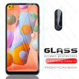 👉 Cameralens 2-in-1 protective glass on the for samsung galaxy a11 2020 sm-a115f/ds 6.4'' smartfone screen camera lens film cover a 11 11a