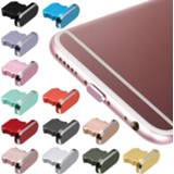 👉 Stoppertje aluminium alloy Dustproof Cover Portable Metal Anti Dust Charger Dock Plug Stopper Cap for iPhone X XR Max 8 7 6S Plus