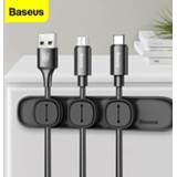 👉 Organizer mannen Baseus Magnetic Cable USB Winder Management Desktop Clips Wire Cord Protector Cables Holder For Mouse Earphone