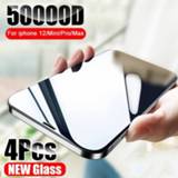 👉 Screenprotector XS 4PCS Full Cover Tempered Glass For iPhone 12 Pro Mini Screen Protector 11 Max X XR Protective