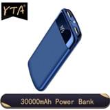 👉 Powerbank XS 30000mah Power Bank External Battery PoverBank 2 USB LED Portable Mobile phone Charger For Xiaomi Samsung iphone