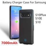 👉 Batterij oplader Battery Charger Case for Samsung Galaxy S10 S10e S10Plus attery Batterie Externe Charging Cover Powerbank