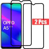 👉 Screenprotector zwart 3 Pcs Protective Glass For OPPO A9 2020 Tempered A5 Screen Protector OPPOA5 OPPOA9 Black Front Film 6.5 inch